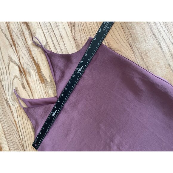 Express V-Neck Spaghetti Strap Camisole Tank Top Womens S Mauve Flowy - Picture 7 of 8